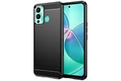 Puhelin - Kannet ja kotelot - Hurtel Carbon Case Case for Infinix Hot 12 Play NFC / Hot 12 Play Flexible Silicone Carbon Cover Black - 9145576275429