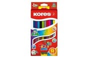 Kirjoitus- ja piirustustarvikkeet - Kores - Kolores - Jumbo Dou 12 Coloured Pencils - 793252
