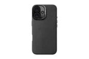 Puhelin - Kannet ja kotelot - Decoded Leather Backcover for iPhone 16 Black - D25IPO16BC1BK