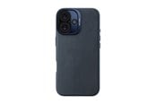 Puhelin - Kannet ja kotelot - Decoded Leather Backcover for iPhone 16 Navy - D25IPO16BC1NY