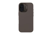 Puhelin - Kannet ja kotelot - Decoded AntiMicrobial Silicone Backcover for iPhone 16 Phantom (Black) - D25IPO16BCS9PM