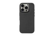 Puhelin - Kannet ja kotelot - Decoded Leather Backcover for iPhone 16 Pro Black - D25IPO16PBC1BK