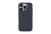 Puhelin - Kannet ja kotelot - Decoded Leather Backcover for iPhone 16 Pro Navy - D25IPO16PBC1NY