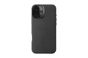 Puhelin - Kannet ja kotelot - Decoded Leather Backcover for iPhone 16 Plus Black - D25IPO16PLBC1BK
