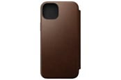 Puhelin - Kannet ja kotelot - Nomad Modern Leather Folio - iPhone 15 Plus | Brown |  Leather - NM01625285