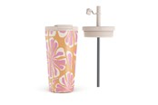 Keittiötarvikkeet - Burga Aloha - Travel Mug 500ml with Flap & Straw Set - 950270