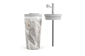 Keittiötarvikkeet - Burga Snowstorm - Travel Mug 500ml with Flap & Straw Set - 950358