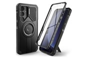 Puhelin - Kannet ja kotelot - Tech-Protect Kevlar MagSafe+ Case for Samsung Galaxy S25 - Black - 5906302322107