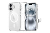 Puhelin - Kannet ja kotelot - Tech-Protect Flexair Hybrid CC Magsafe Case for iPhone 16 - Clear - 5906302322671