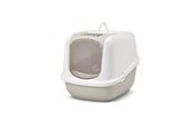 Kissat - Savic Nestor Jumbo White - Coffee - covered cat litter box - 5411388020095