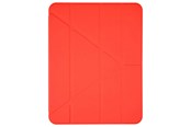 Tabletti - Kannet & Suojakotelot - Pomologic - BookFold Clear for iPad 10.2 9th Gen Clear/Red - POM-CLOC102-204