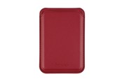 Puhelin - Muut lisävarusteet - Pomologic Card Wallet Stand Red Velvet w/Mag - POM-CWS-302