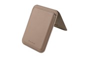 Puhelin - Muut lisävarusteet - Pomologic Card Wallet Stand Taupe w/Mag - POM-CWS-303