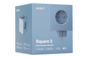 Sähkökytkimet - AVOLT Square 2 Socket extender with 30W Dual USBC Shark Blue - SQ2-EUFC30-WMSHB