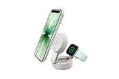Puhelin - Adapterit & Laturit - Belkin UltraCharge 25w Qi2 Compact 2in1 for phone and watch Sand - WIZ043kqSD