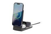 Puhelin - Adapterit & Laturit - Native Union wireless charging stand - rise 3-in-1 - + AC power adapter - 15 Watt - RS-3IN1-BLK-INT