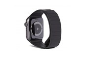 Smartwatch - Lisävarusteet - Decoded - Leather Magnetic Traction Strap 44/42mm Black - D9AWS44TS1BK