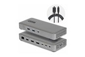 Telakointiasemat - StarTech.com Startech - docking station - USB4 / Thunderbolt 4 / Thunderbolt 5 - 2 x DP - 1GbE 2.5GbE - 208UE-USB4-DOCK