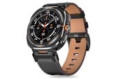 Smartwatch - Lisävarusteet - Tech-Protect Delta Pro Leather Strap for Samsung Galaxy Watch Ultra (47 mm) - Black - 5906302376377