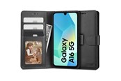 Puhelin - Kannet ja kotelot - Tech-Protect Wallet Case for Samsung Galaxy A16 4G / 5G - Black - 5906302372706