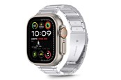 Smartwatch - Lisävarusteet - Tech-Protect Stainless Bracelet for Apple Watch 44 / 45 / 46 / 49 mm - Silver - 5906302370870