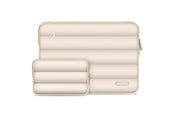 Laukut - Tech-Protect Puffy Laptop Bag 15-16 - Beige - 5906302375295