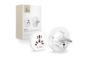 Puhelin - Adapterit & Laturit - Tech-Protect Universal Travel Adapter for EU - White - 5906302380459