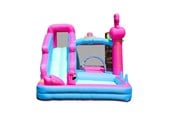 Ulkoleikit - Doctor Dolphin Flamingo pomppulinna sis. 450 watt puhaltimen - 72044