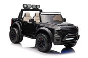 Tasapainopyörät, potkuautot ja potkulaudat - FORD Ford Super Duty F450 musta 24V, 2 henkilölle, 4x24V moottori, kumipyörät - 6951199