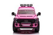 Tasapainopyörät, potkuautot ja potkulaudat - FORD Ford Super Duty F450 pinkki 24V, 2 henkilölle, 4x24V moottori, kumipyörät - 6951492