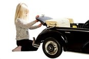 Tasapainopyörät, potkuautot ja potkulaudat - Mercedes 300S, 12V, kaukosäädin, kumipyörät - 300S