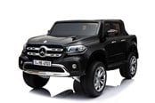 Tasapainopyörät, potkuautot ja potkulaudat - Mercedes X-Class musta 12V, 4x12V moottorit, 2 henkilölle. - 6950147