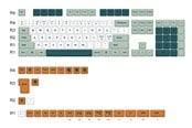 Näppäimistöt - Ducky Dino - 132 Keycap Set - MDA Profile - PBT - Näppäimistöhatut - Pohjoismainen - Vihreä - DuckyDINO132