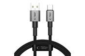 USB kaapelit - Tech-Protect UltraBoost DNA USB-A / USB-C 15W/3A 100 cm Cable - Grey - 5906302380725