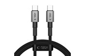 USB kaapelit - Tech-Protect UltraBoost DNA USB-C PD60W/3A 100 cm Cable - Grey - 5906302380770