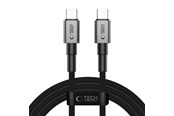 USB kaapelit - Tech-Protect UltraBoost DNA USB-C PD100W/5A 200 cm Cable - Grey - 5906302380831