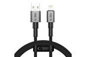 USB kaapelit - Tech-Protect UltraBoost DNA USB-A / Lightning 15W/2.4A 100 cm Cable - Grey - 5906302380855