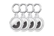 Puhelin - Kannet ja kotelot - Tech-Protect Icon 4-pack case for Apple AirTag - transparent - 5906302360765