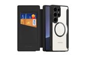 Puhelin - Kannet ja kotelot - Dux Ducis Skin X Pro Case for Samsung Galaxy S25 Ultra with MagSafe and Wallet - Black - 6971824160956