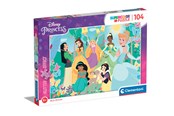 Palapelit - Clementoni Puzzle Disney Princess Glitter effect 104 pieces Lattia - 20346