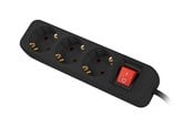 Virtakaapelit (ulkoinen) - Lanberg - power strip - with circuit breaker - 2500 watt - PS1-03F-0150-BK