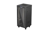 Räkit - Rack - Lanberg FF01 series V2 - rack - 600 x 600 flat pack with glass door LCD - 24U - FF01-6624-12BL