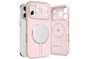 Puhelin - Kannet ja kotelot - Tech-Protect Silicone MagSafe Case for iPhone 17 Pro Max - Pink - 5906302330249