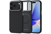 Puhelin - Kannet ja kotelot - Tech-Protect Ion Carbon MagSafe Case for iPhone 17 Pro Max - Grey & Black - 5906302330362