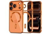 Puhelin - Kannet ja kotelot - Tech-Protect MagFlex MagSafe Case for iPhone 17 Pro - Clear Orange - 5906302334612