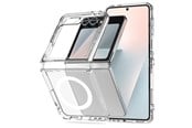 Puhelin - Kannet ja kotelot - Tech-Protect FlexAir Hybrid MagSafe Case for Samsung Galaxy Z Flip 6 / 7 FE - Transparent - 5906302330621