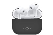 Puhelin - Muut lisävarusteet - FIXED Silky Silicone case for Apple AirPods Pro 3 Black - FIXSIL-1629-BK