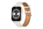 Älykellot, Urheilukellot & Aktiivisuusrannekkeet - Colmi C28 Smartwatch White Leather Strap - C28-white leather