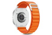 Smartwatch - Lisävarusteet - Tech-Protect Nylon Stripe Strap for Samsung Galaxy Watch 40 / 44 / 46 mm - Orange - 5906302331277