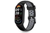 Smartwatch - Lisävarusteet - Tech-Protect IconBand Air Strap for Xiaomi Smart Band 8 / 9 / 10 / NFC - Black & Gray - 5906302331338
